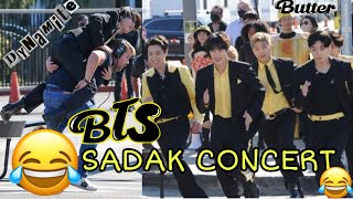 BTS SADAK CONCERT 🤣🤣 BTS CROSSWALK 😂BTS CONCERT 😂BTS CONSERT FUNNY HINDI DUBB🤣BTS FUNNY DUBBING [upl. by Atazroglam]