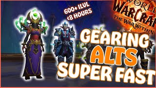 Gear your alts SUPER FAST 600 in a few hours  The War Within [upl. by Cavan907]