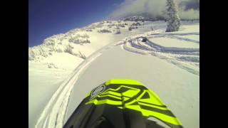 Slednecks Derek Wood GoPro Cliff Drop [upl. by Joyan]