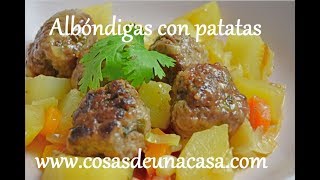 Albóndigas con patatas sin tomate [upl. by Etana]