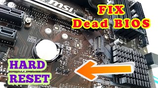 FIX BIOS Black Screen No Display✅  How to Hard Reset any Motherboard  MSI B450M JBAT1  Som Tips [upl. by Novyak589]