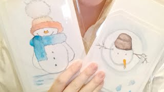 1 Parte video show and tell BIGLIETTI DI NATALE⛄ [upl. by Ettenay]