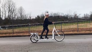 The Electric Walking Bike A Treadmill on Wheels  Pickler amp Ben [upl. by Adlig]