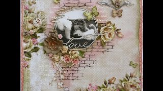 Love Mixed Media Page Tutorial [upl. by Latsyrcal]