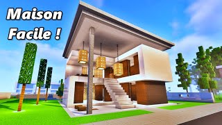 Comment Faire une Belle Maison Moderne sur Minecraft  TUTO [upl. by Adallard]