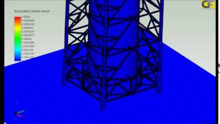 Pushover Analysis of a Steel Pressure Vessel [upl. by Koal47]