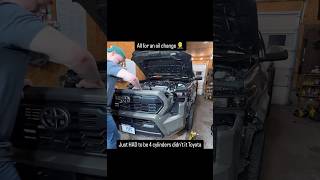 4th Gen Tacoma Oil Change 😱 [upl. by Osnofledi]