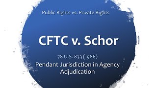 CFTC v Schor Public Rights Doctrine amp Agency Adjudication [upl. by Dahcir]