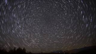 timelapse of north celestial pole polaris and star trails [upl. by Tuinenga175]