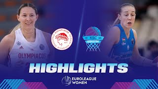 Olympiacos SFP v Atomeromu KSC Szekszard  Gameday 11  Highlights  EuroLeague Women 202223 [upl. by Aetnuahs207]