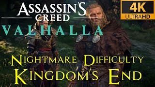 AC Valhalla  Kingdoms End  Nightmare Aesir difficulty playthrough [upl. by Eimmaj]