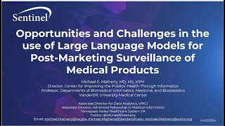 Opportunities and Challenges in Use of the Language Models for Post Market Surveillance of Products [upl. by Nicolas863]