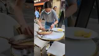 Paris June 2021 LEscargot Montorgueil Flounder Tableside [upl. by Feodore284]