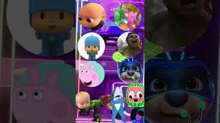 Baby Boss Pinkfong Pocoyo Hulk Peppa Pig Paw Patrol Tiles Hop [upl. by Pendleton]