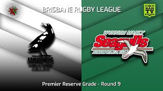 Premier Reserves  Round 9  Souths Logan Magpies Vs Wynnum Manly Seagulls  Whole Game [upl. by Tris]