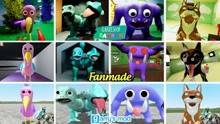 Garten of Banban 18 Mods All New Jumpscares  Original vs Garrys Mod vs Fanmade Mobile Games [upl. by Matejka]