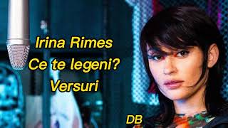 Irina Rimes  Ce Te Legeni VersuriLyrics Video  URBANIST SESSIONS [upl. by Egiedan]