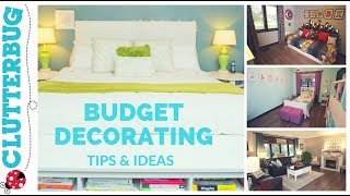 Home Decorating Tips amp Ideas on a Budget [upl. by Cirle]