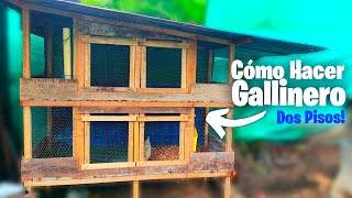 Cómo hacer un gallinero de dos pisos 🐥 JAULAS O CASILLEROS para Animales 🐇🐓🐦🐁🐔 [upl. by Panaggio764]