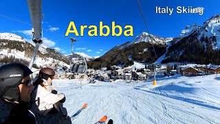 Italy Skiing Arabba italy dolomites skiing wintersports mountains [upl. by Nnad]