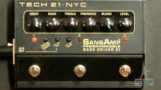 Tech 21 Sans Amp Programmable Bass Driver DI Gear Up [upl. by Gant45]