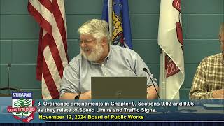 Board of Public Works Meeting  November 12 2024 [upl. by Sitelc]