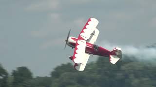 National Warplane Museum Geneseo Air Show 2024 Trevor Rafferty Pitts Model Twelve Aerobatics [upl. by Nirred]