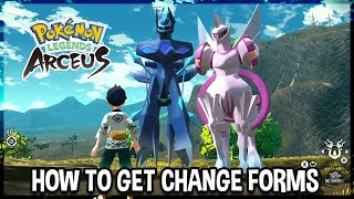 How To Unlock amp Change ORIGIN FORMS of Dialga amp Palkia In Pokemon Legends Arceus [upl. by Etnecniv]