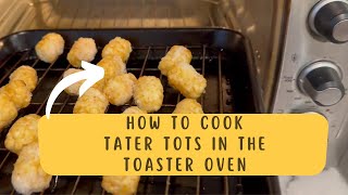 How to Cook Frozen Tater Tots in the TOASTER OVEN [upl. by Dupuy]