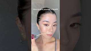 Kbeauty tip Facelift makeup hack😉 makeup makeuptutorial shorts facelift [upl. by Desberg]