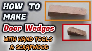 How To Make Door Wedges Or Doorstops DIY for FREE [upl. by Rusert]