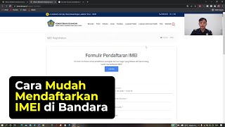 CARA MUDAH REGISTRASI IMEI DI BANDARA  BARANG BAWAAN PENUMPANG [upl. by Almat622]