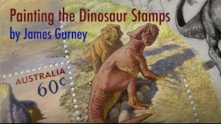 Painting the Dinosaur Stamps [upl. by Snapp]