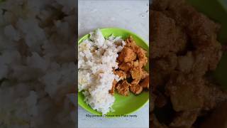 50g proteinChicken rice recipe150gchicken rice gym dailyroutine dayinthelife lifestyle diet [upl. by Tsenre]