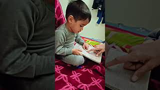 2 years baby learning ABCD 💕💕 funnytoocute youtubeshorts study comedy teachings [upl. by Bollinger292]