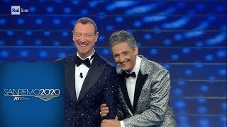 Sanremo 2020  Fiorello e il monologo sulletà che avanza [upl. by Haroun]