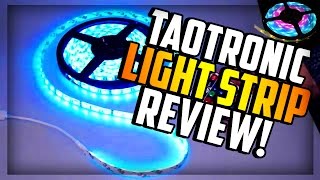 Taotronic RGB 5050 LED Strip Light Kit Product Review [upl. by Olwen657]