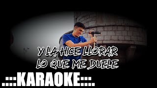 Los Herrera Y la hice llorar Lo que me duele  KARAOKE PREM ♪ [upl. by Leanna]