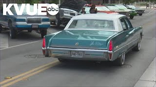 Cruise down Congress Avenue honors firstever lowrider museum exhibit [upl. by Ilam386]