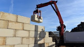 Betonblocksteine  einfach schnell flexibel Kohl Recycling [upl. by Atnauq]