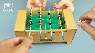 Amazing DIY Football Table Game for 2 Players [upl. by Etteb]