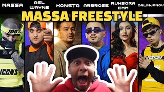 MASSA FREESTYLE FEAT ASL WAYNE KONSTA RUHSORA EMM ABBBOSE DALIMJANOV OFFICIAL VIDEO REACTION [upl. by Ndnarb146]