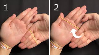 【Tutorial】 02 Best Rubber Band Magic Trick Blow your mind [upl. by Altis398]