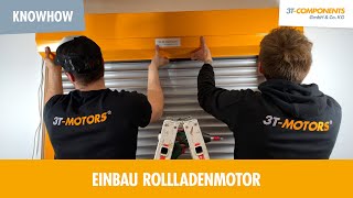 Einbau Rollladenmotor Vorbaurollladen  Einstellung Endlagen 3TMOTORS [upl. by Bartosch]