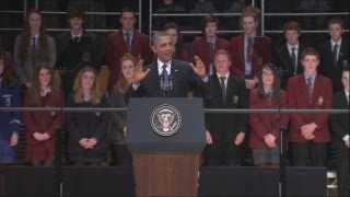 President Obamas Belfast Waterfront Hall speech in full Michelle Obama introduces the President [upl. by Allin]