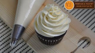 CONDENSED MILK BUTTERCREAM RECIPE  Ep 28  Mortar and Pastry [upl. by Veljkov500]