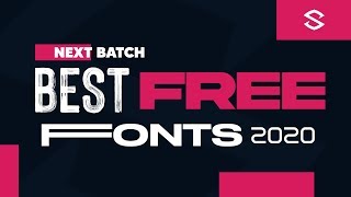 Best Free Fonts for Designers 2020 2 [upl. by Inahs]