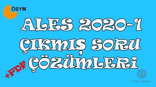 ALES 20201 Sayısal Soru Çözümleri Part 1 [upl. by Haikan115]