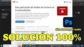 Solucion a la ventana molesta de photoshop sin licencia 2023 [upl. by Phene]