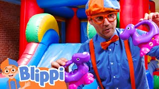 Blippi Visits Amys Playground and Learns Colours  Educational Videos for Kids [upl. by Aden676]